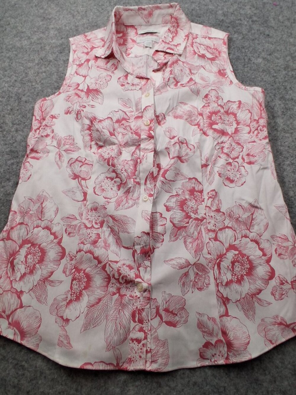 Charter Club womens blouse size 8 pink and white good condition